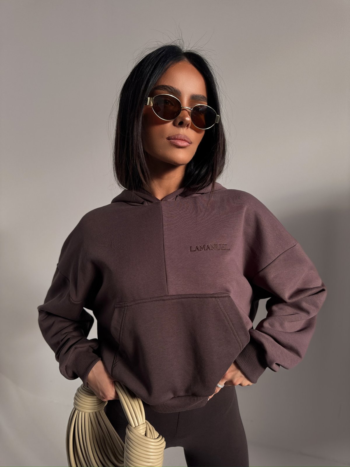 Bluza dresowa TRIAD, czekolada