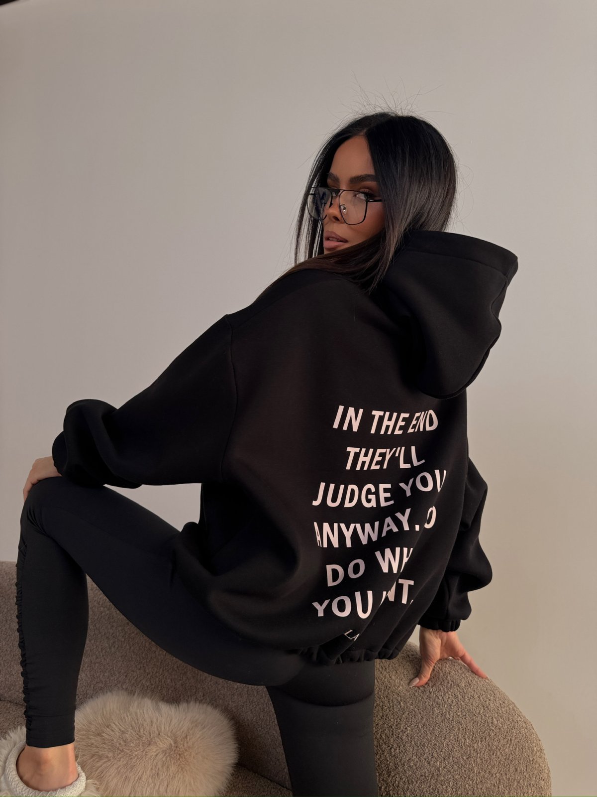 Bluza dresowa TONE, czarna