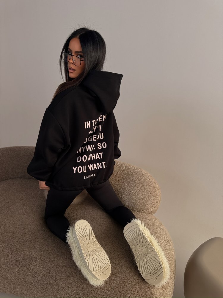 Bluza dresowa TONE, czarna