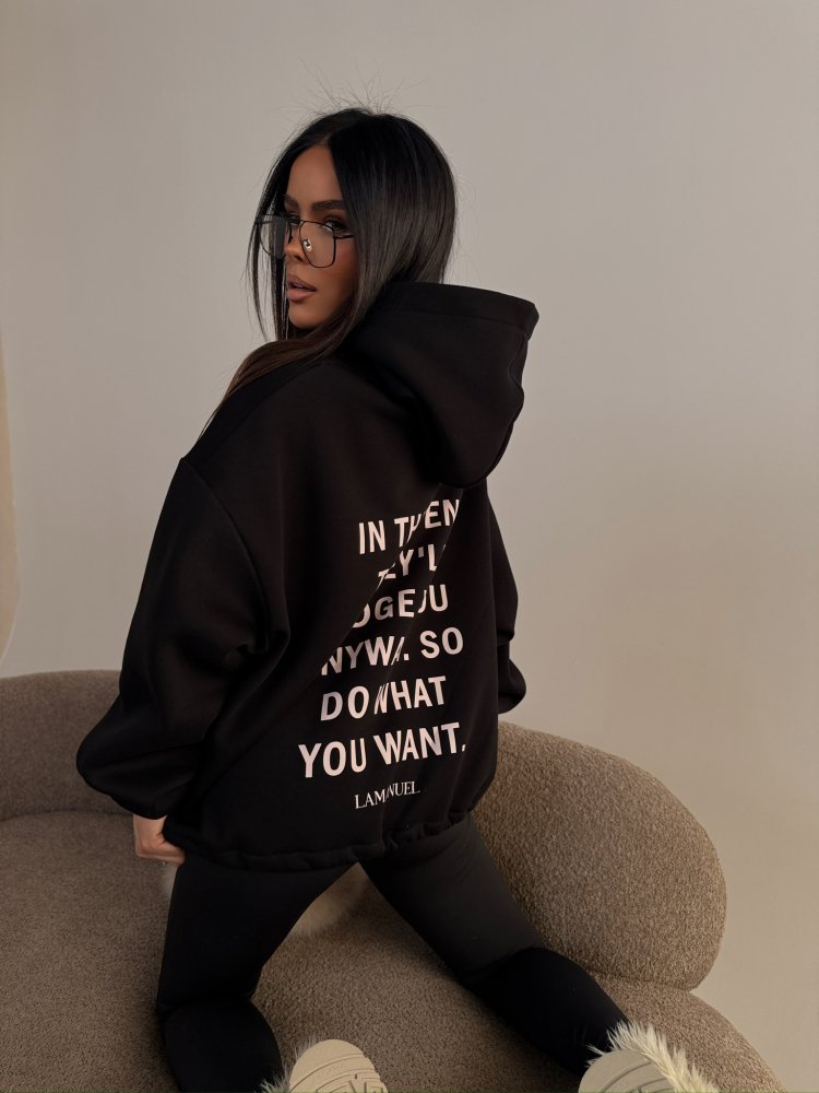 Bluza dresowa TONE, czarna