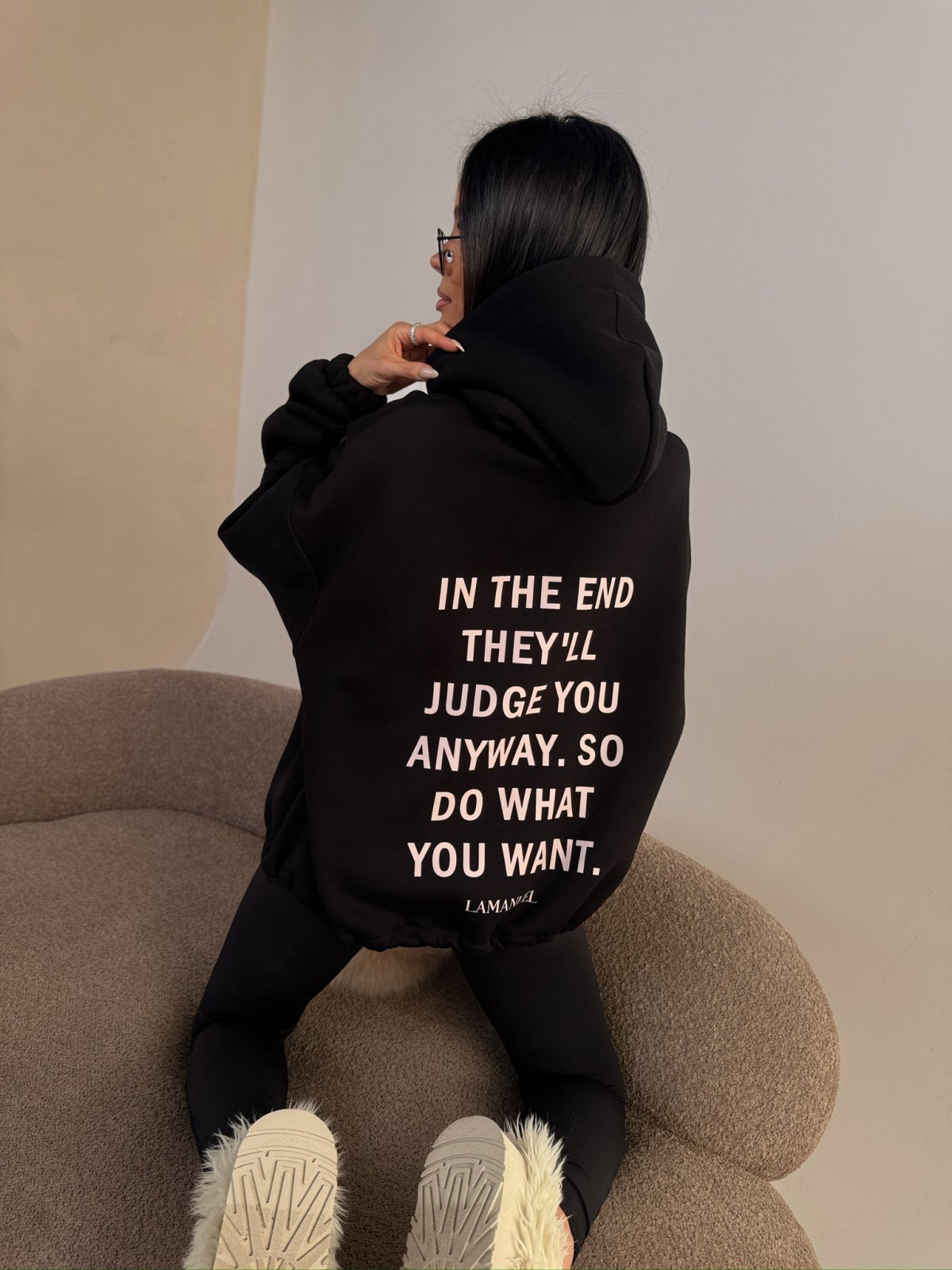 Bluza dresowa TONE, czarna