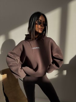 Bluza dresowa TONE, czekolada