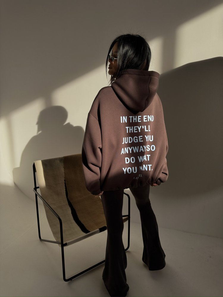 Bluza dresowa TONE, czekolada