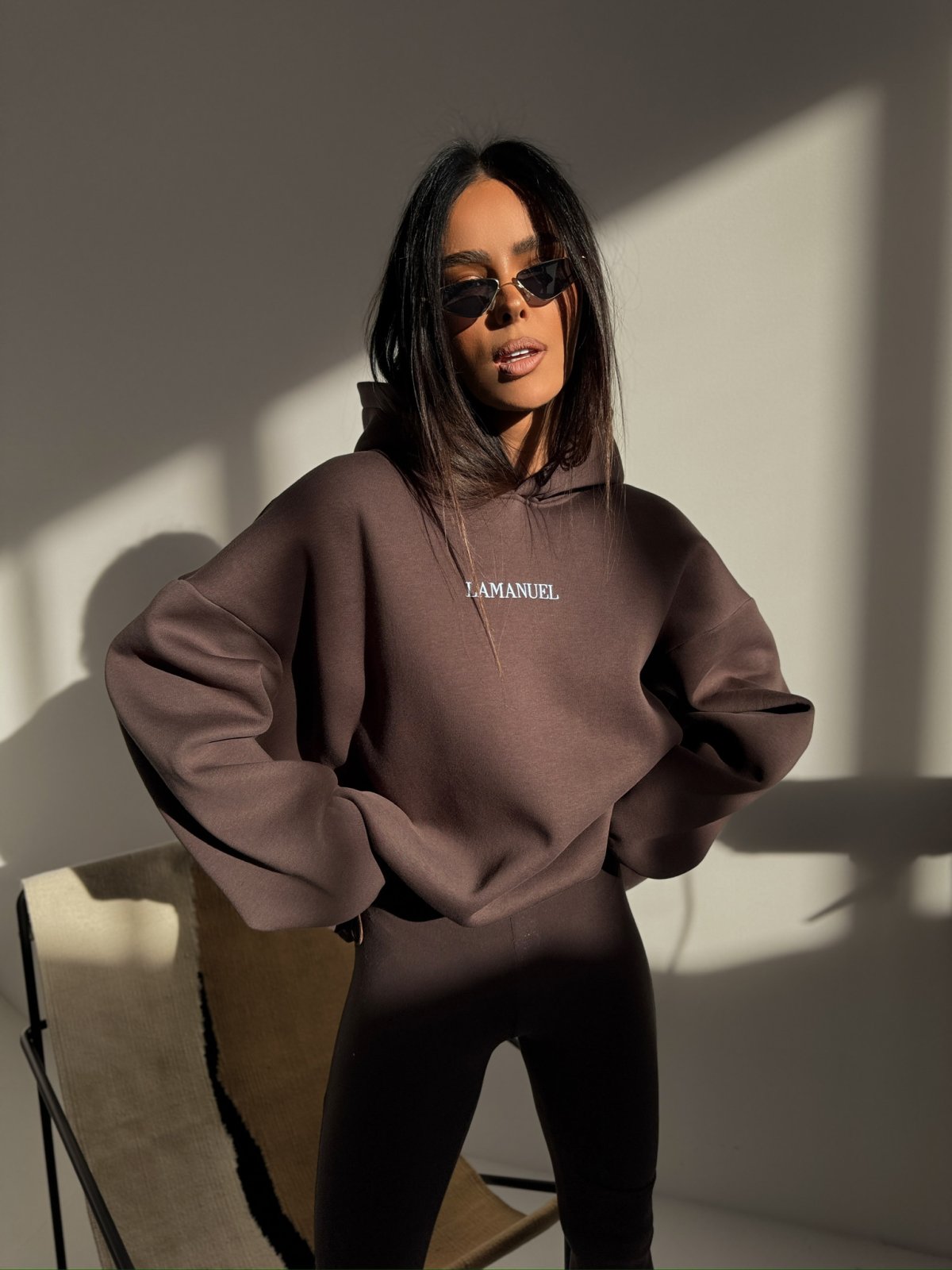 Bluza dresowa TONE, czekolada