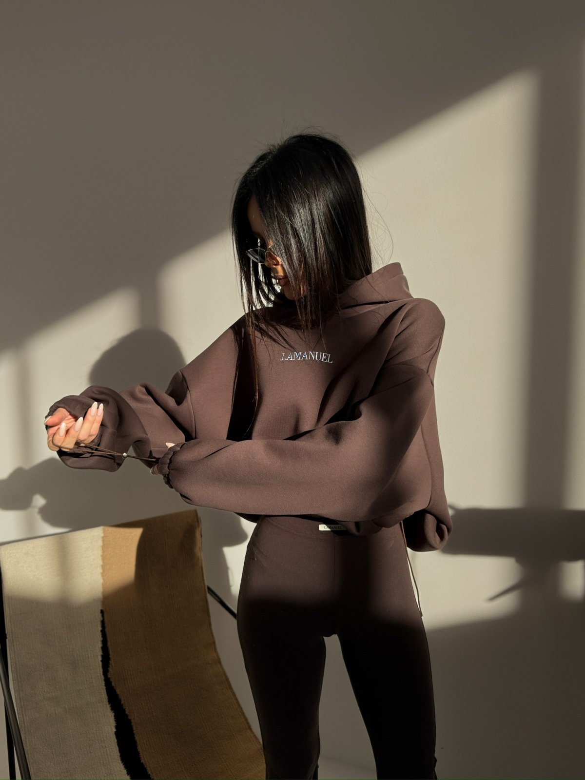 Bluza dresowa TONE, czekolada