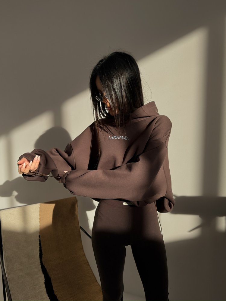 Bluza dresowa TONE, czekolada