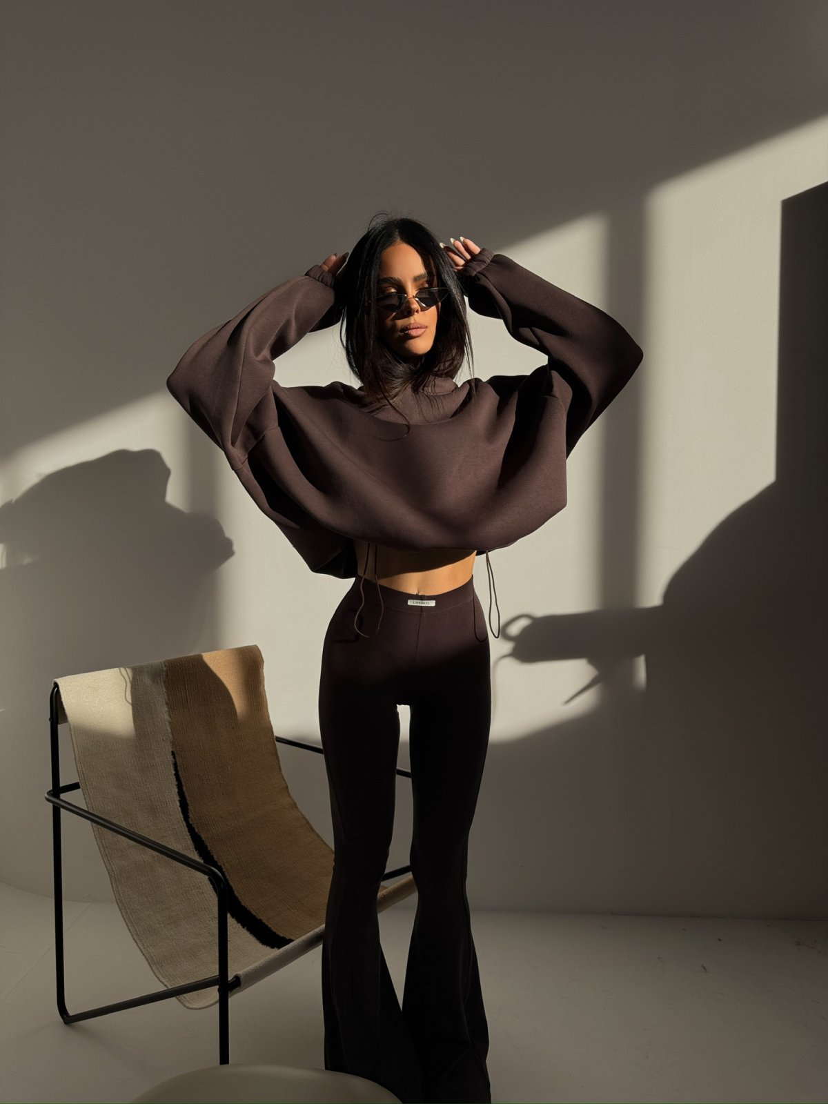 Bluza dresowa TONE, czekolada