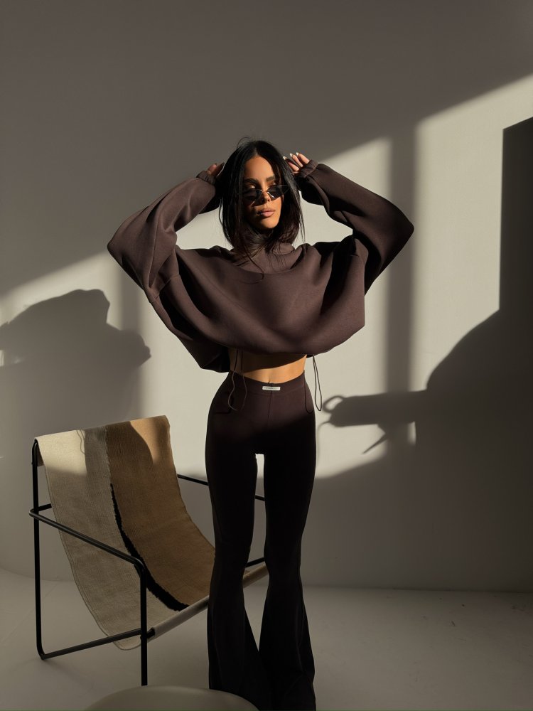 Bluza dresowa TONE, czekolada