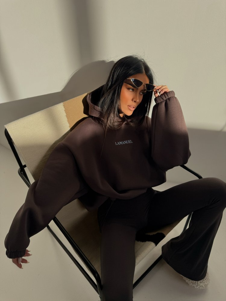 Bluza dresowa TONE, czekolada