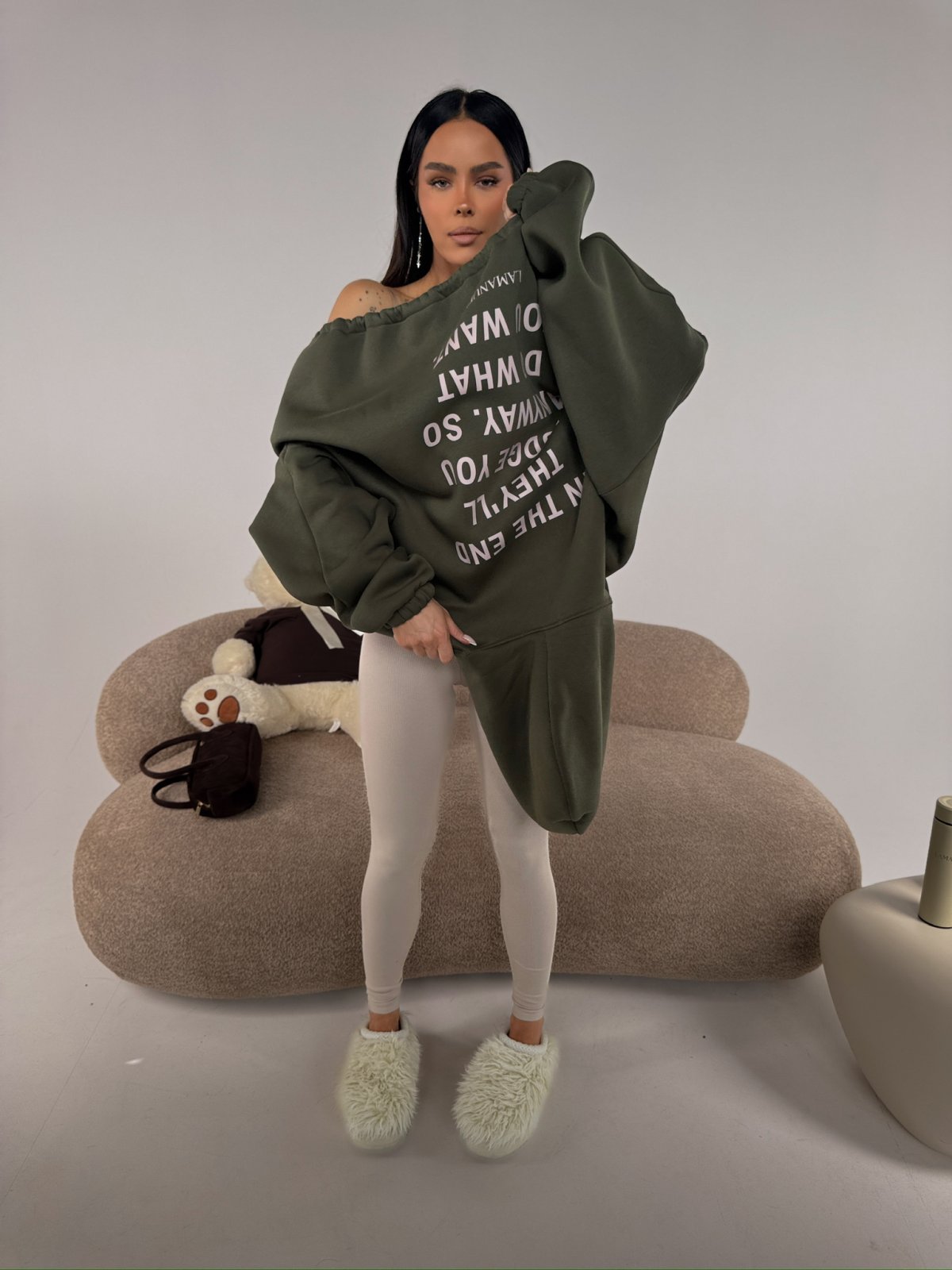 Bluza dresowa TONE, khaki