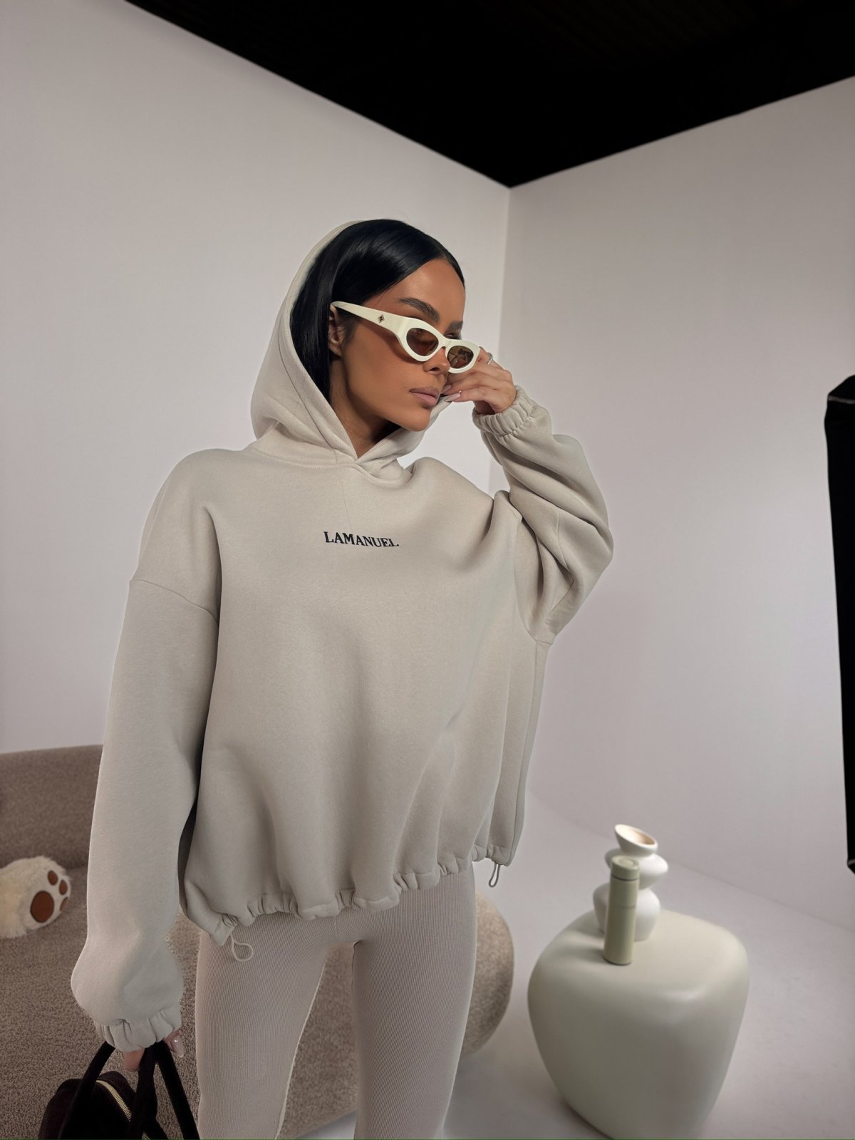 Bluza dresowa TONE, beż