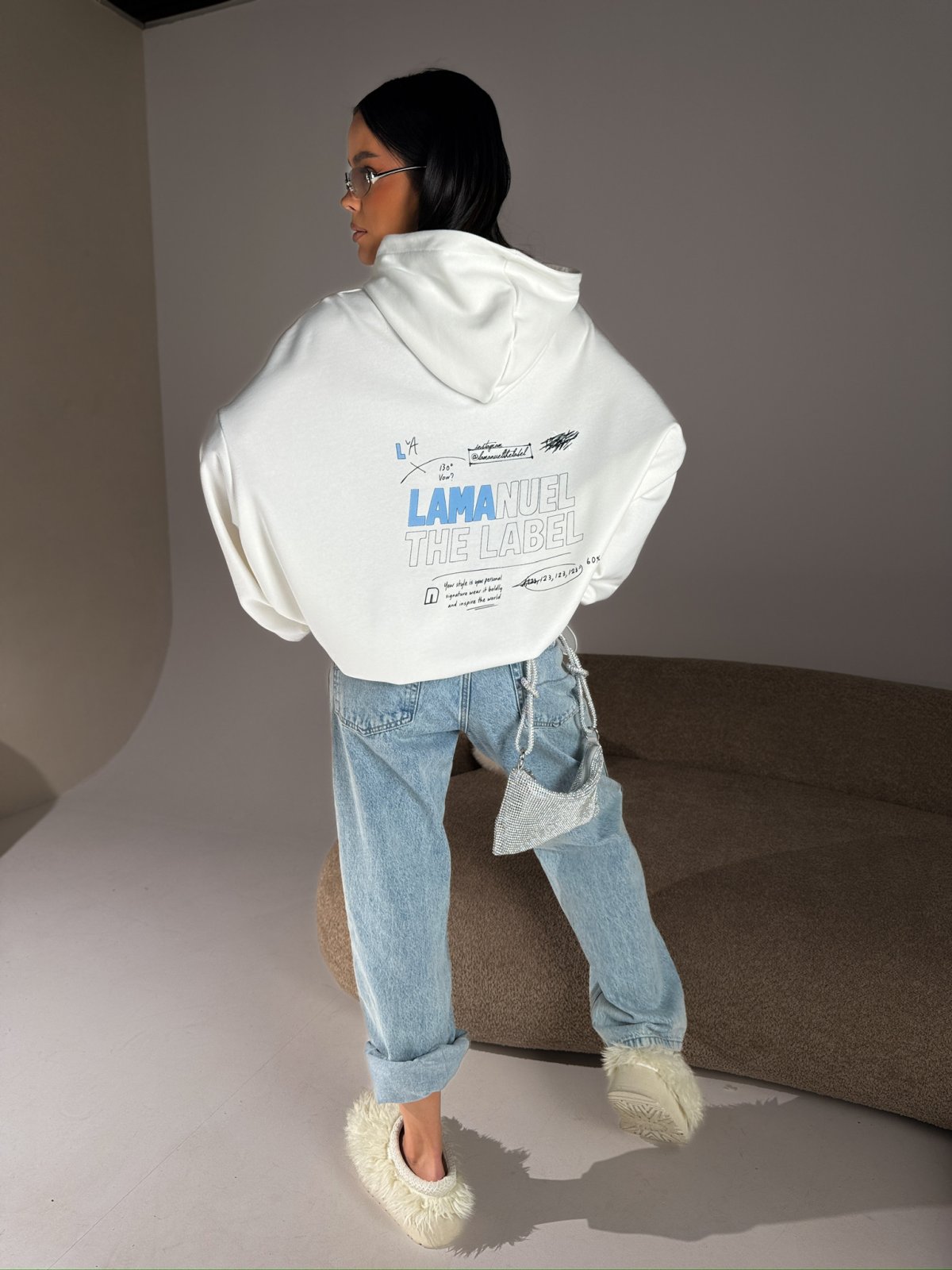 Bluza dresowa RESPECT, ecru