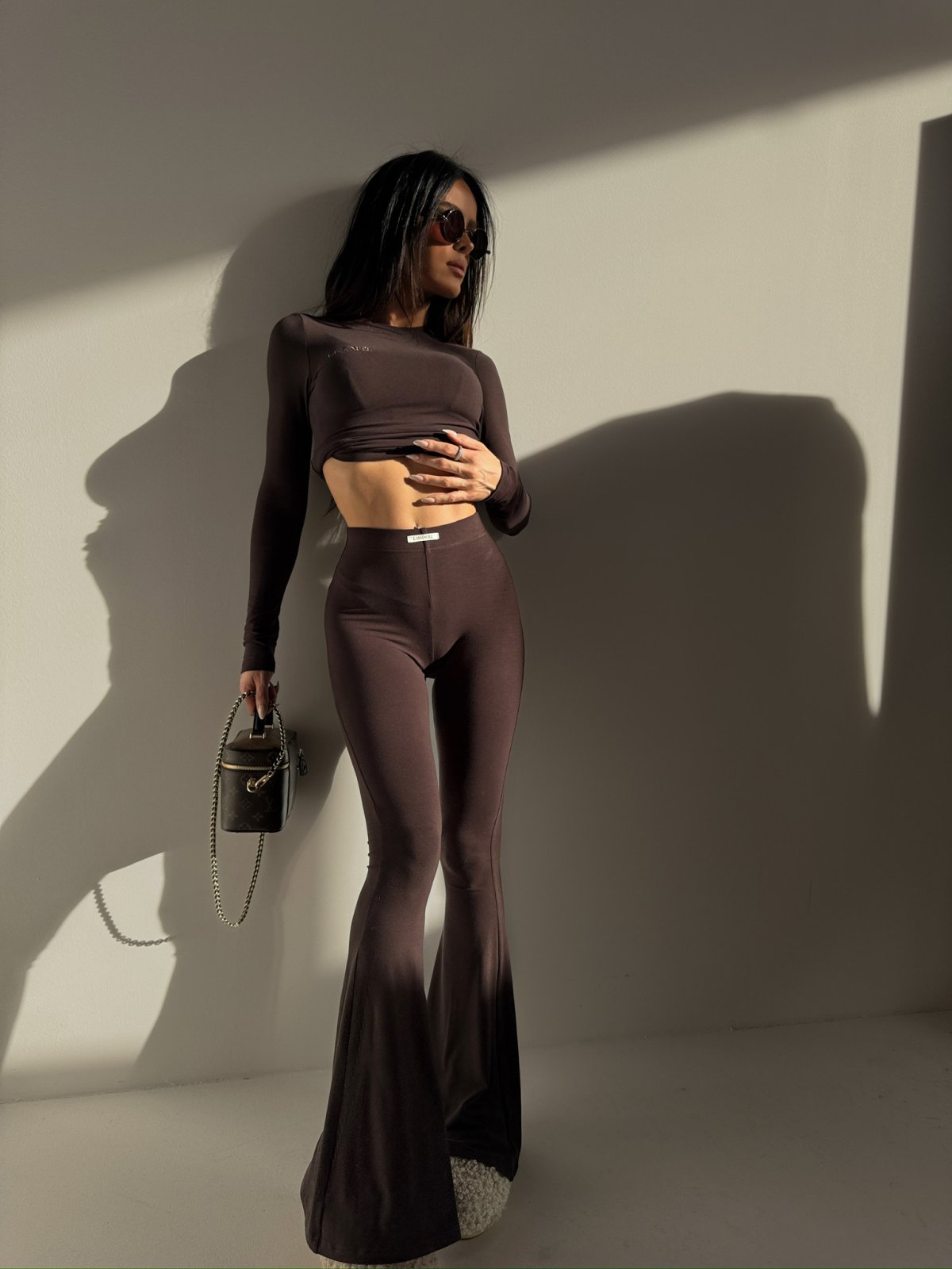 Bluzka/top ORGIN, czekolada