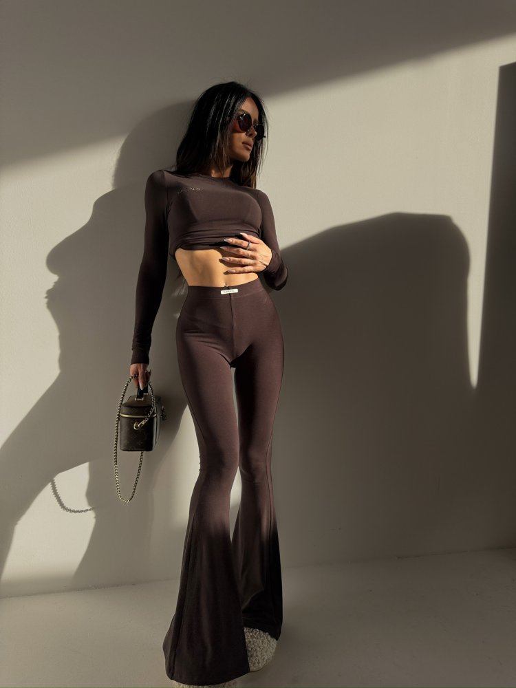 Bluzka/top ORGIN, czekolada