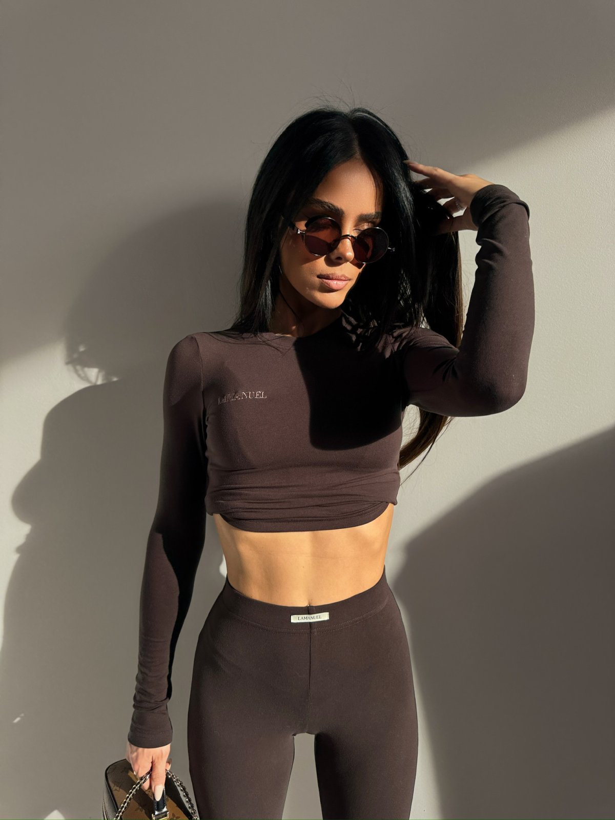 Bluzka/top ORGIN, czekolada