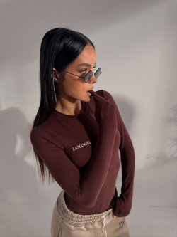 Bluzka/top ORGIN, kakao