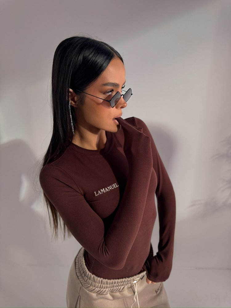 Bluzka/top ORGIN, kakao