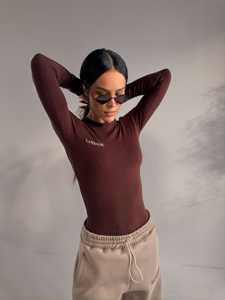 Bluzka/top ORGIN, kakao