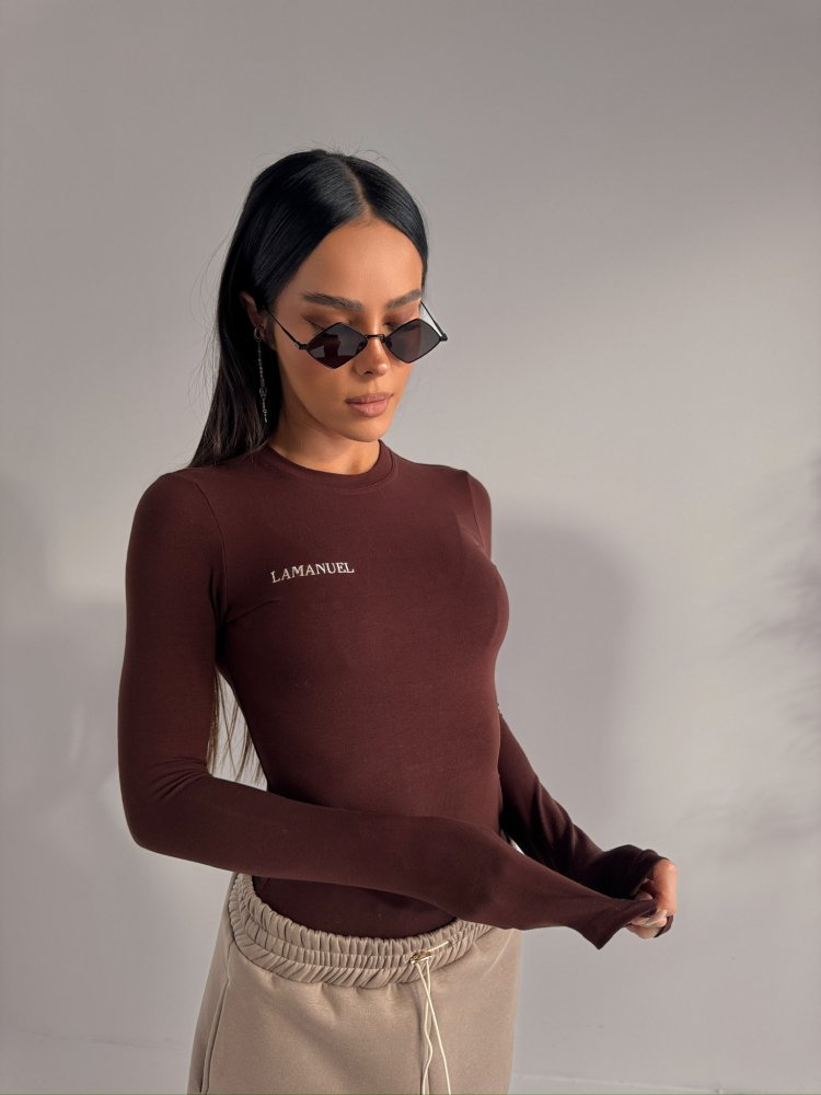 Bluzka/top ORGIN, kakao