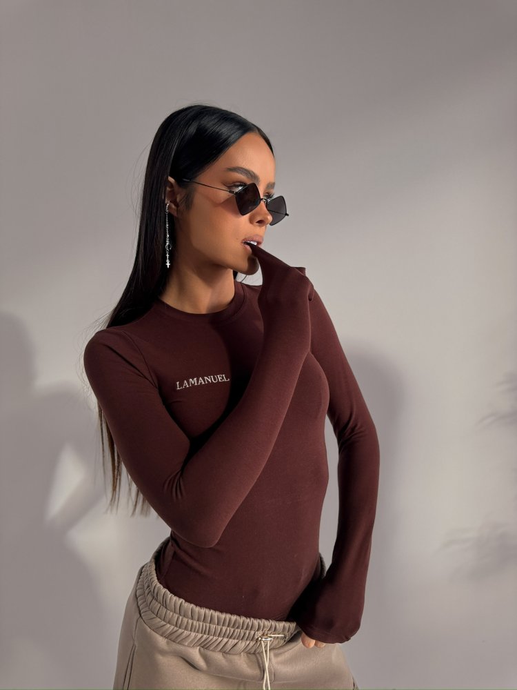 Bluzka/top ORGIN, kakao