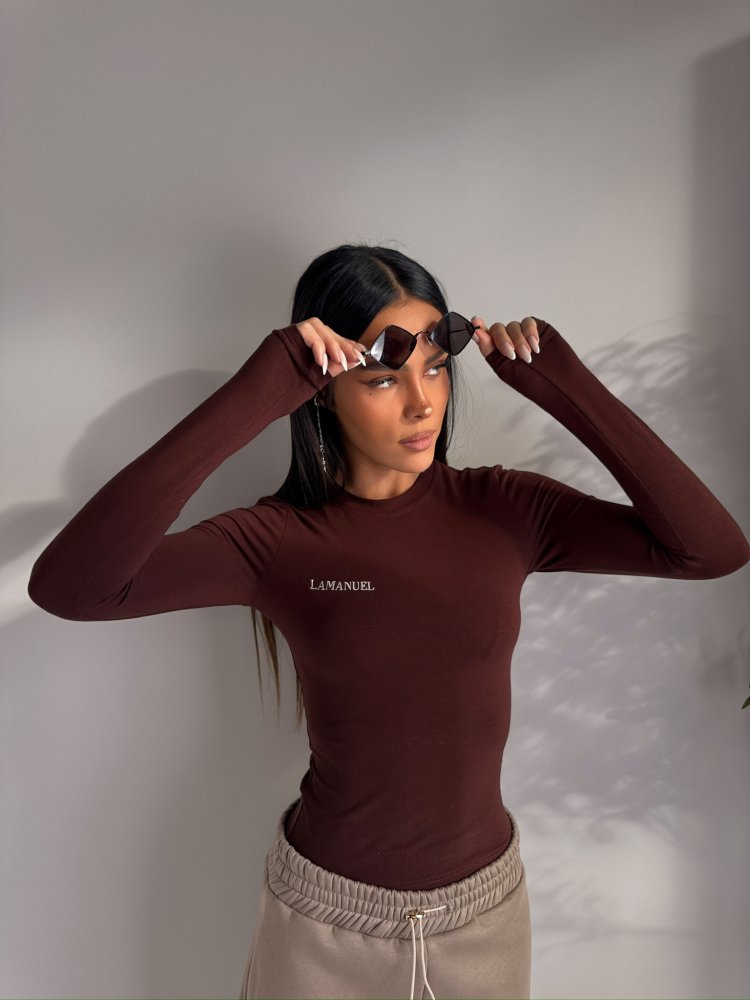 Bluzka/top ORGIN, kakao