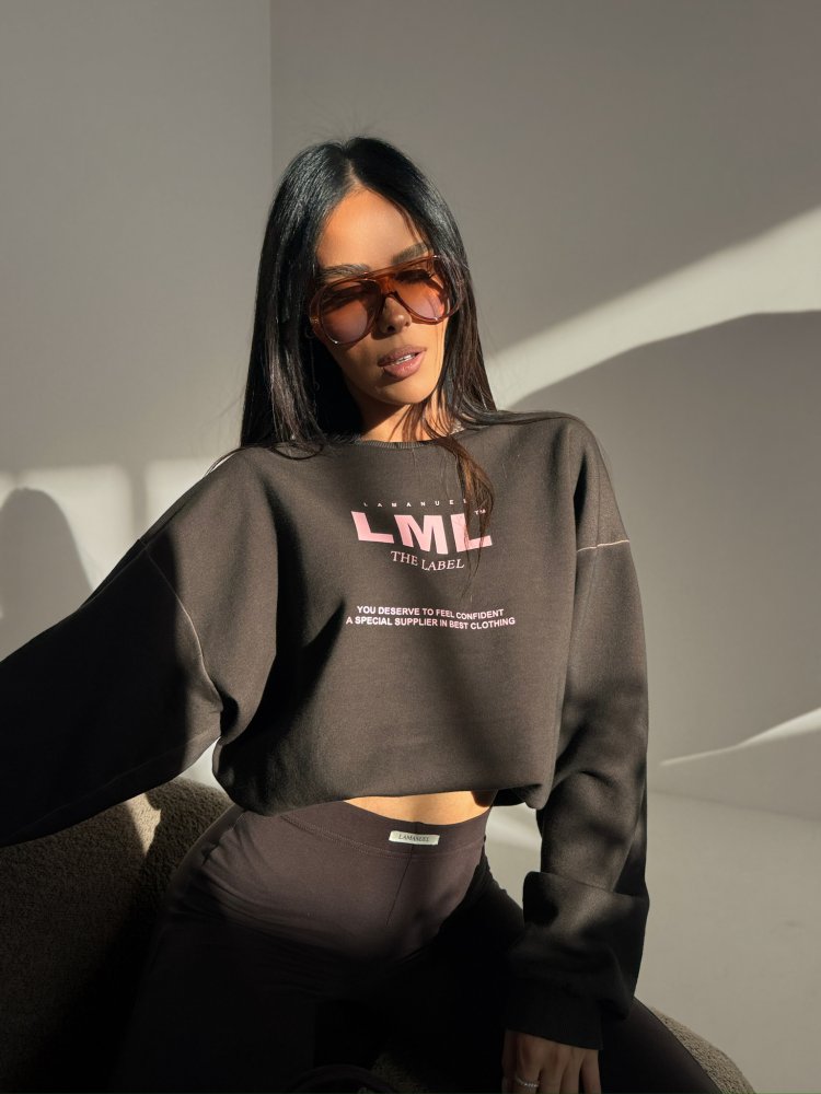 Bluza dresowa MIDNIGHT, chocolate