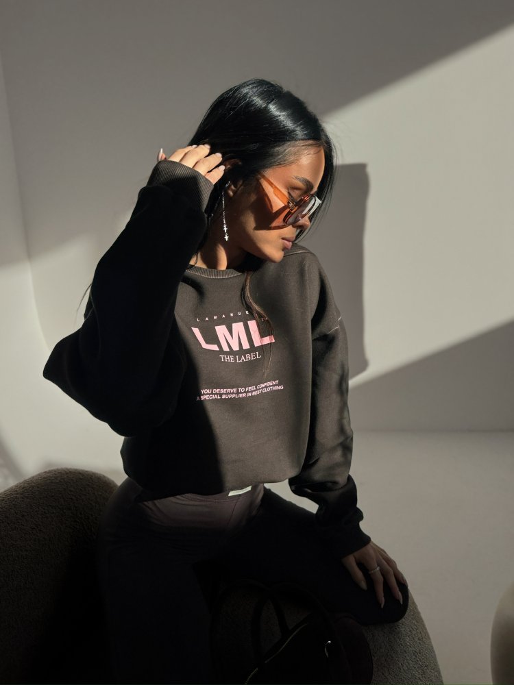 Bluza dresowa MIDNIGHT, chocolate