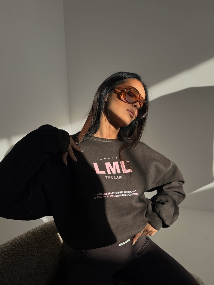 Bluza dresowa MIDNIGHT, chocolate