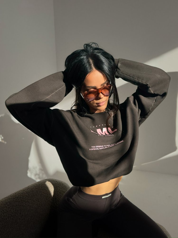 Bluza dresowa MIDNIGHT, chocolate