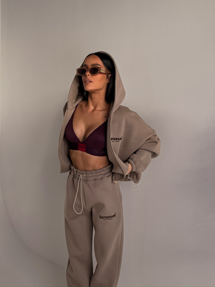 Spodnie dresowe CREAMY, beż