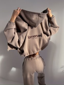 Bluza dresowa CREAMY, beż