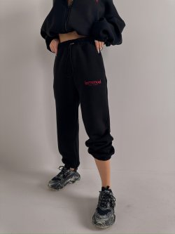 Spodnie dresowe CREAMY, czarne