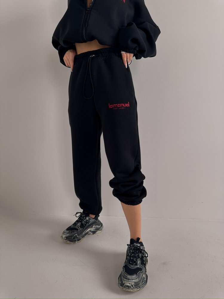 Spodnie dresowe CREAMY, czarne