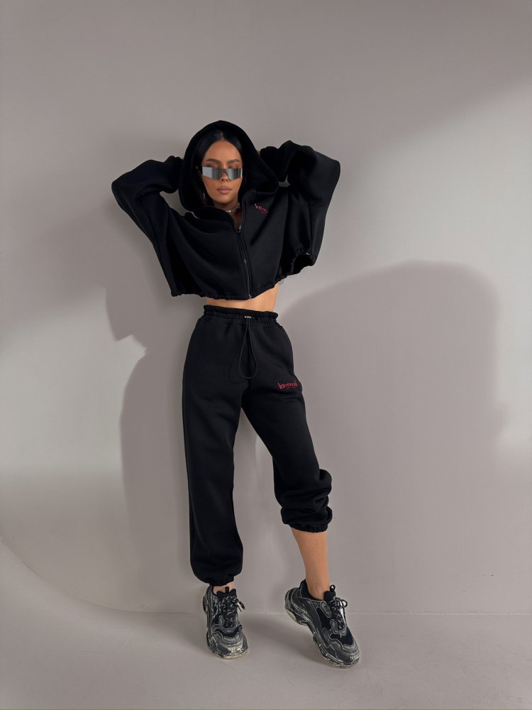 Bluza dresowa CREAMY, czarna