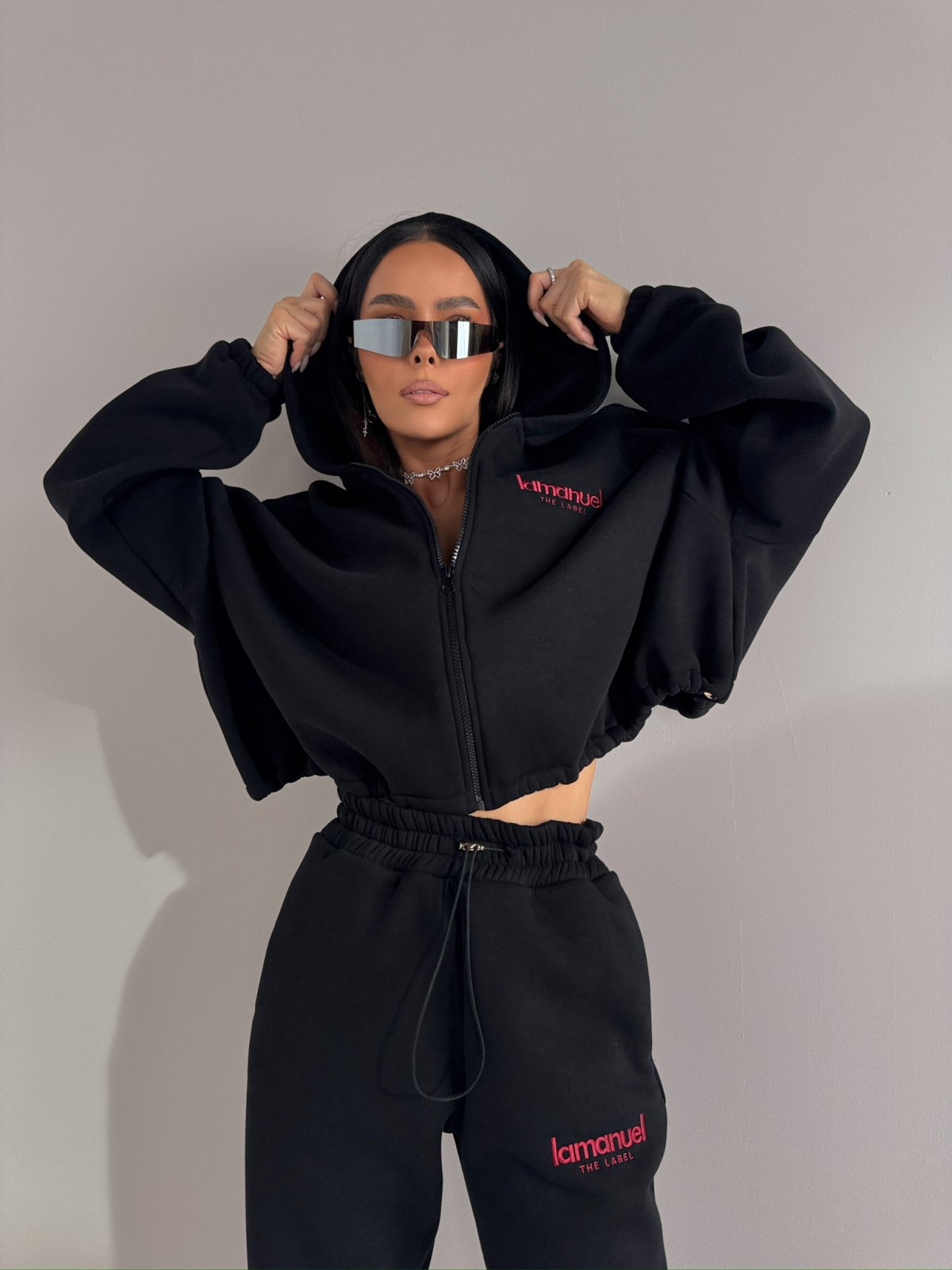 Bluza dresowa CREAMY, czarna