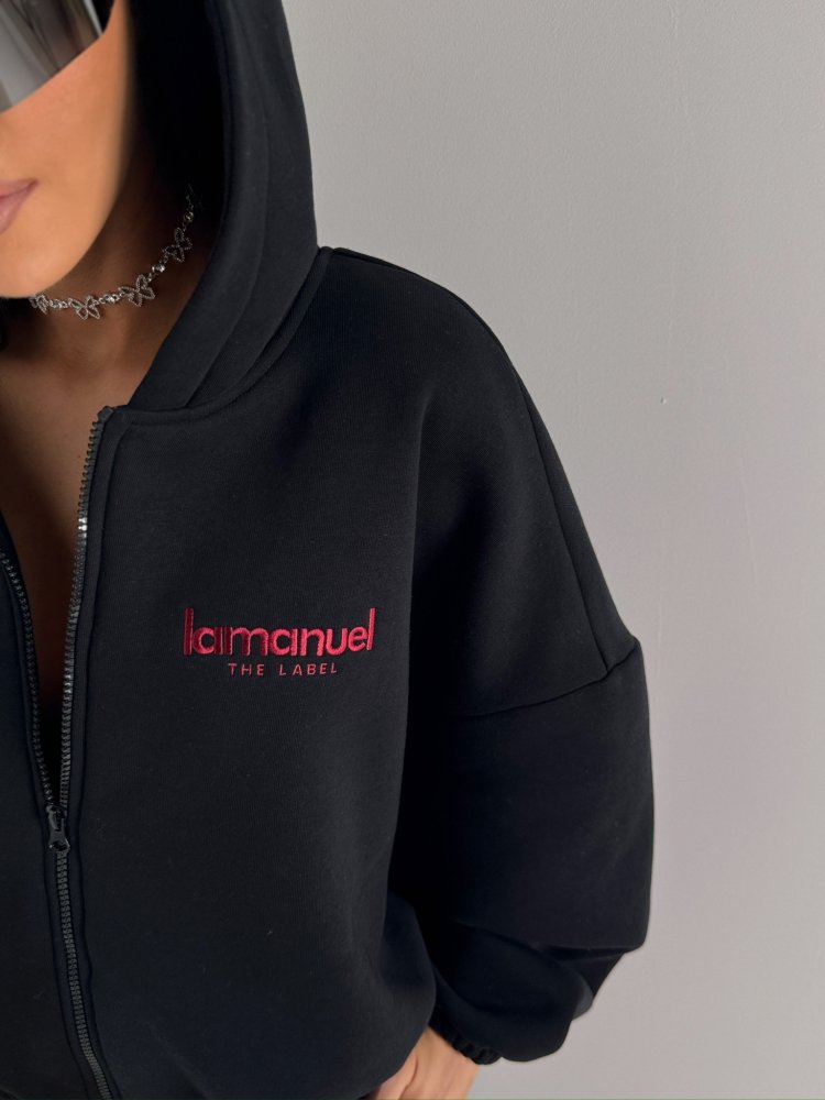 Bluza dresowa CREAMY, czarna