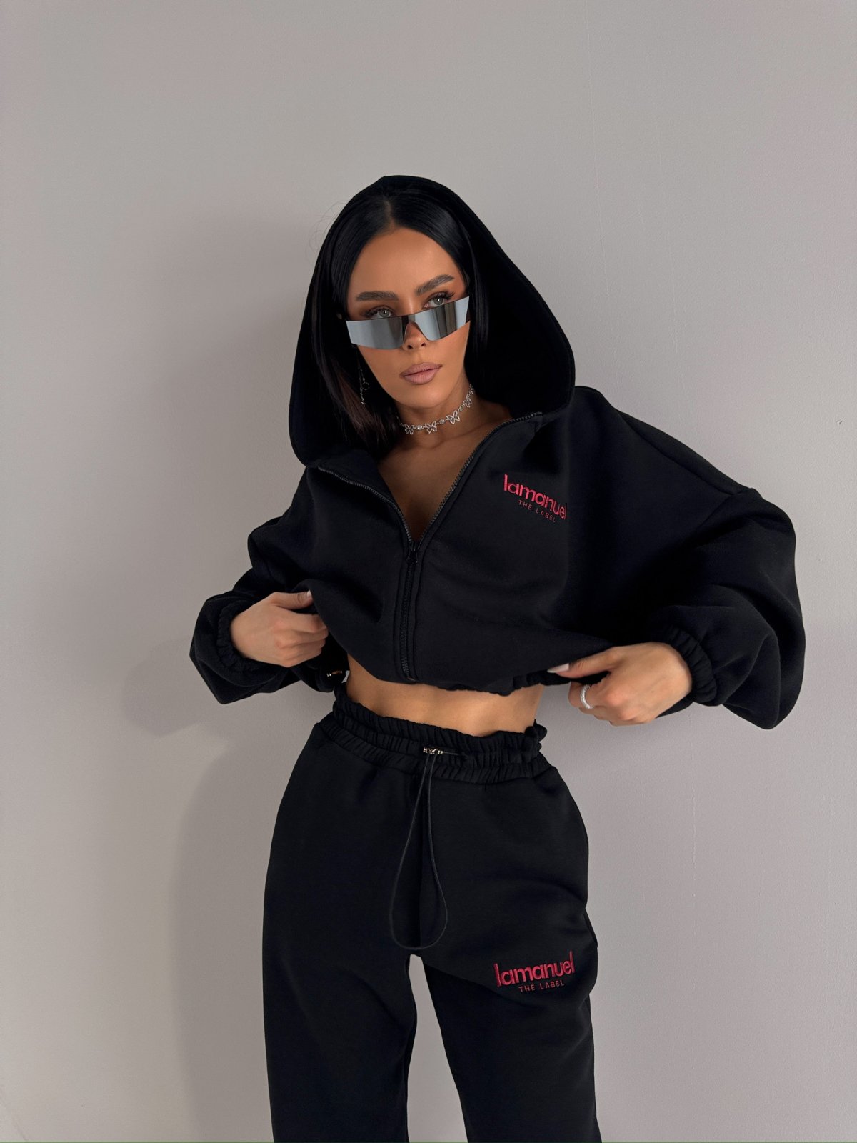 Bluza dresowa CREAMY, czarna