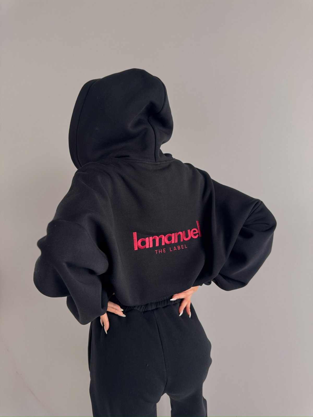 Bluza dresowa CREAMY, czarna