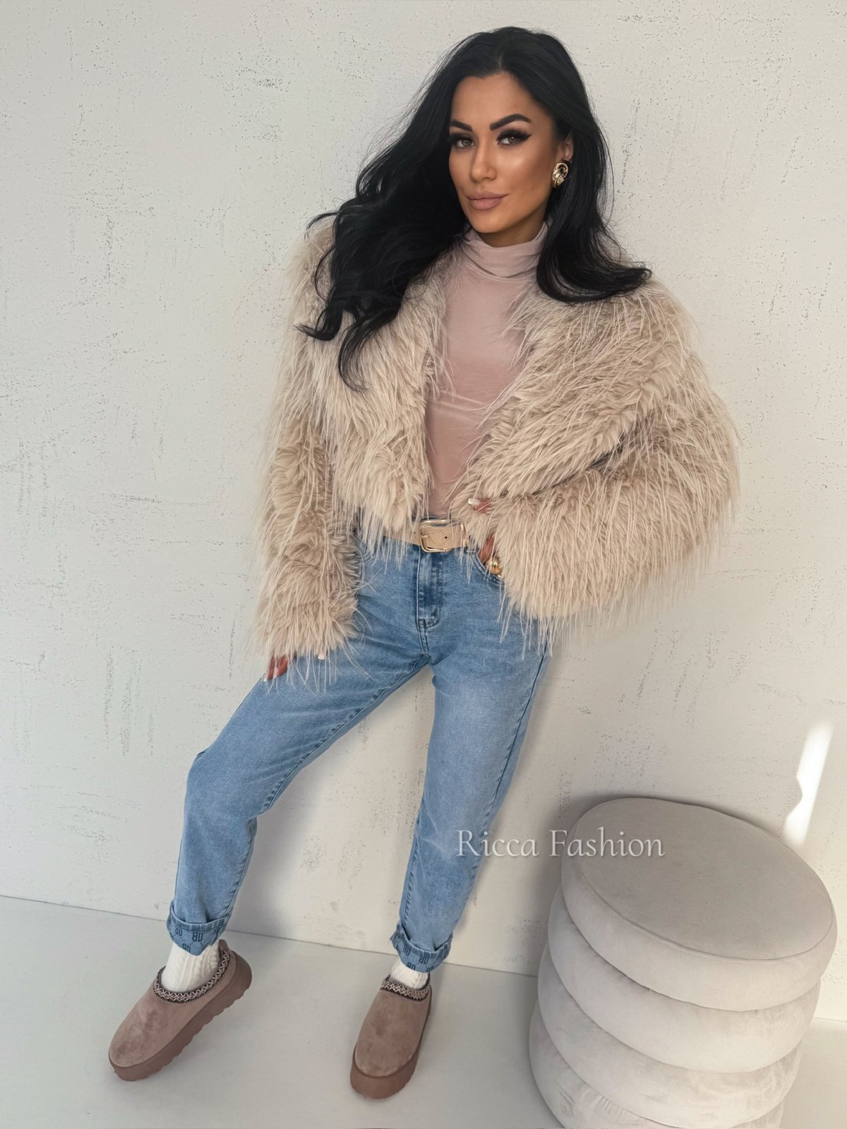 Kurtka/futerko COLETTE, beige