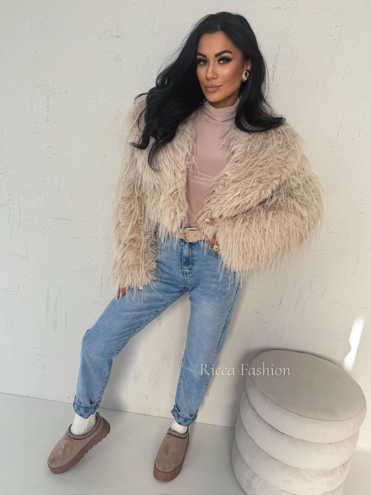 Kurtka/futerko COLETTE, beige