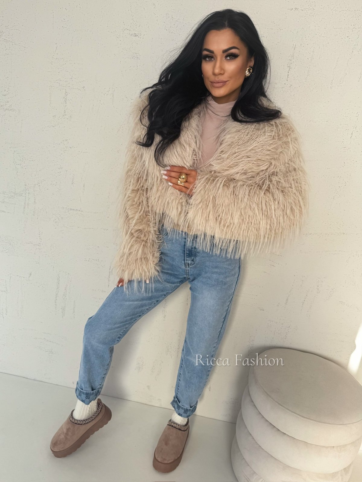 Kurtka/futerko COLETTE, beige