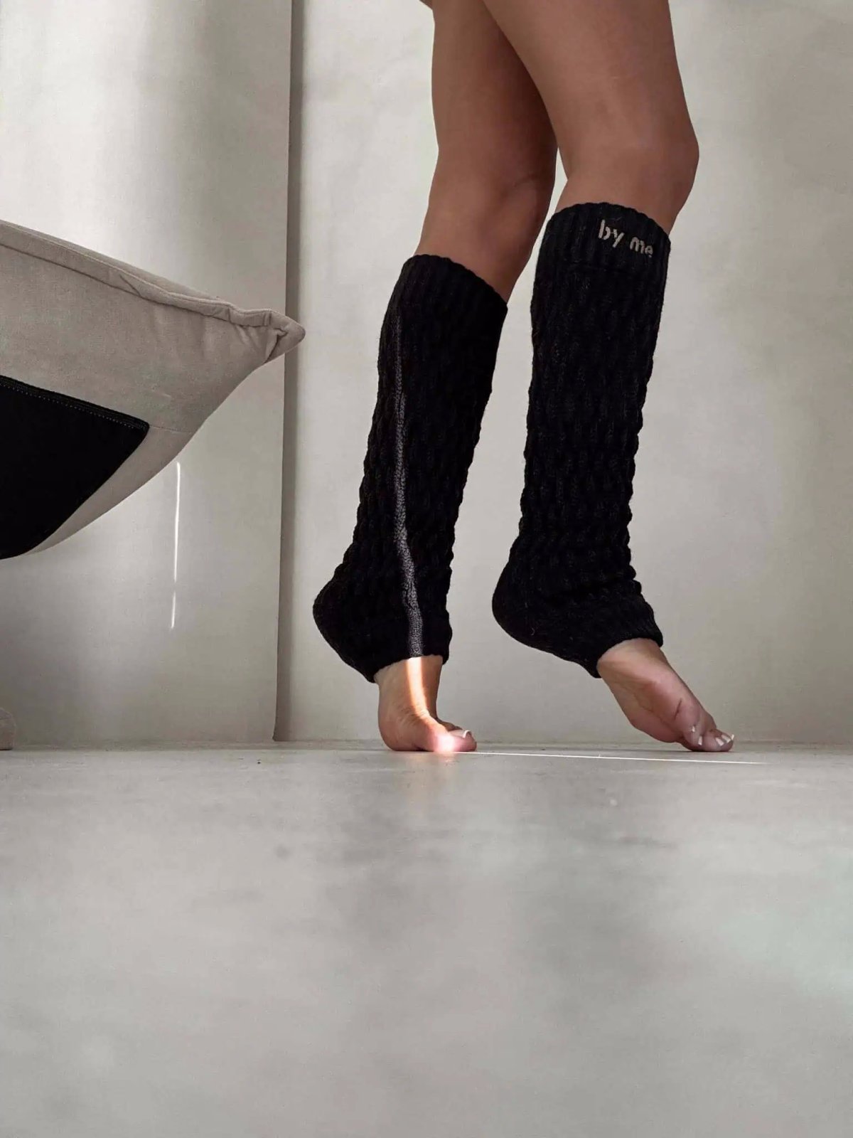 Ocieplacze bawełniane BY ME, czarne