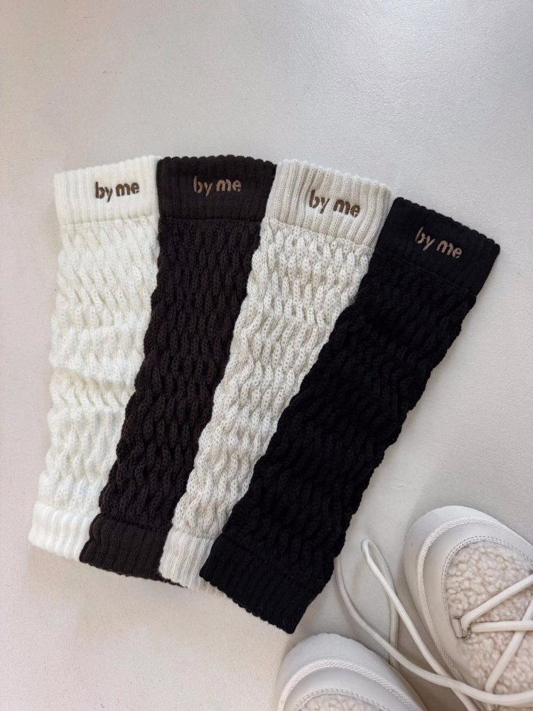 Ocieplacze bawełniane BY ME, czarne