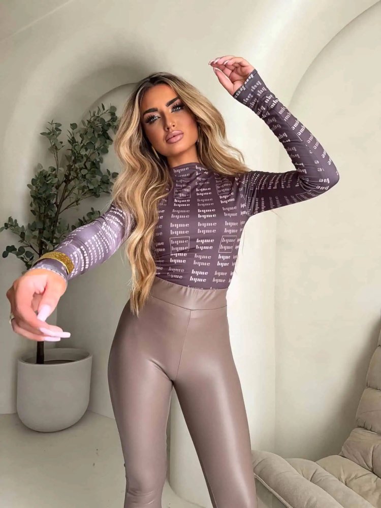 Bluzka SECOND MIU, mokka