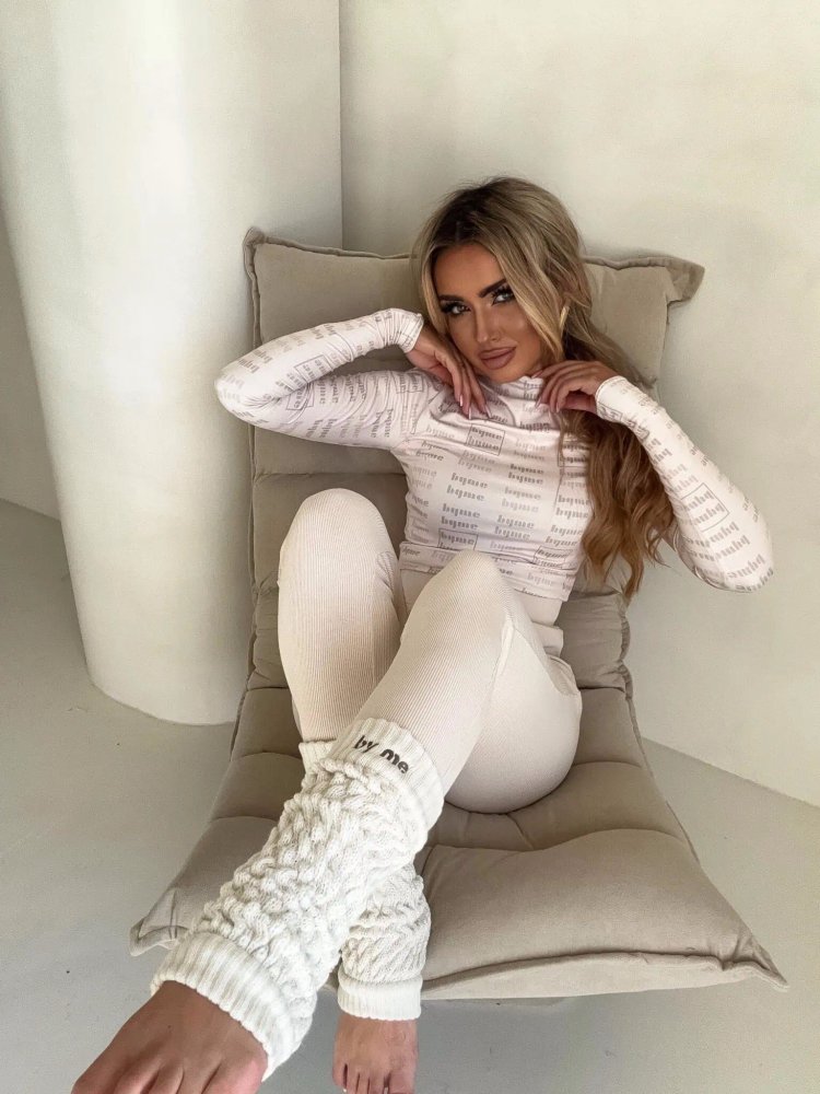 Bluzka SECOND MIU, jasny beż