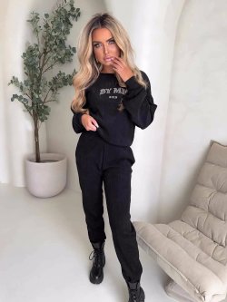 Komplet z bawełną BARIO, czarny