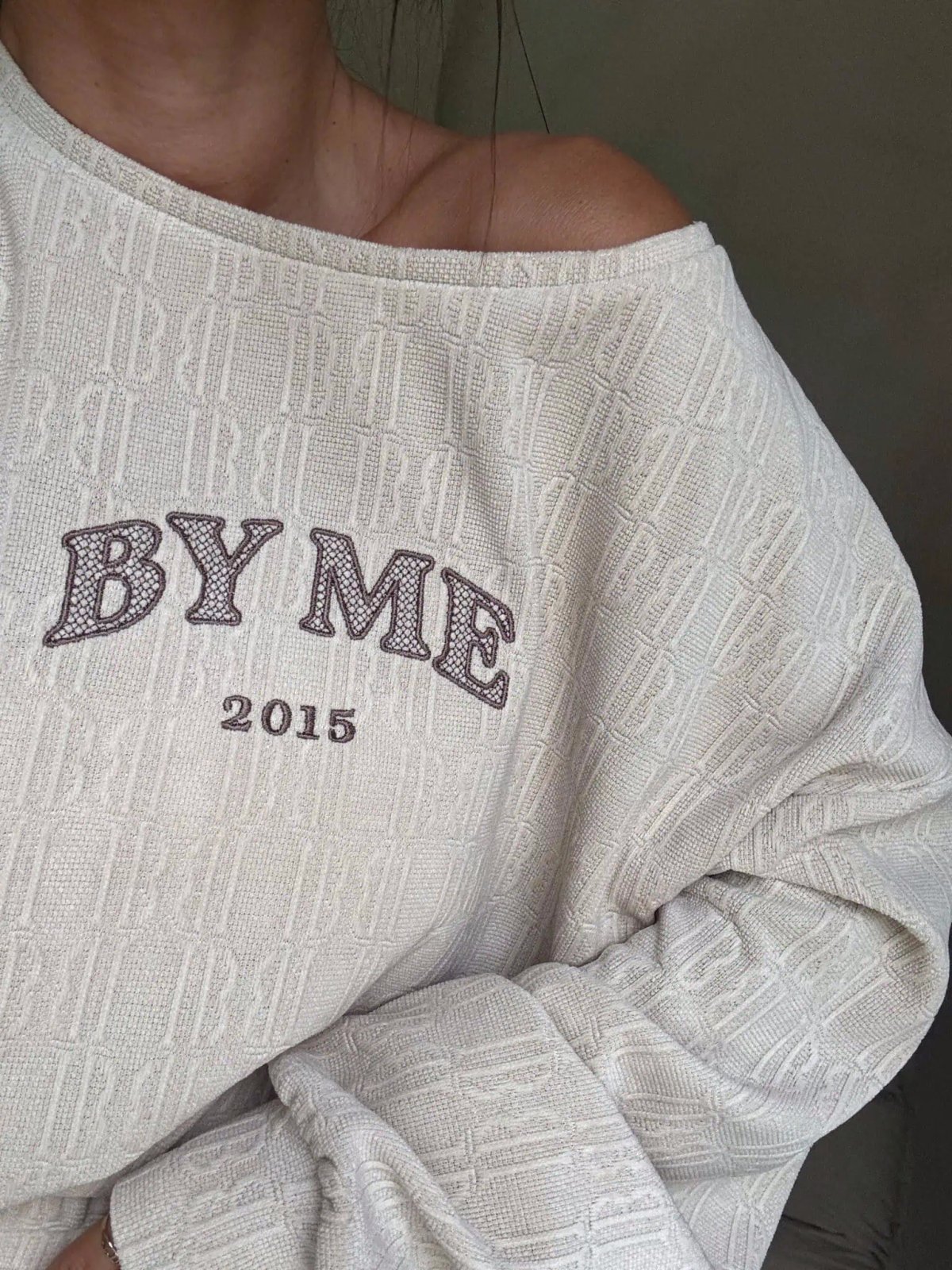 Komplet z bawełną BARIO, jasny beż