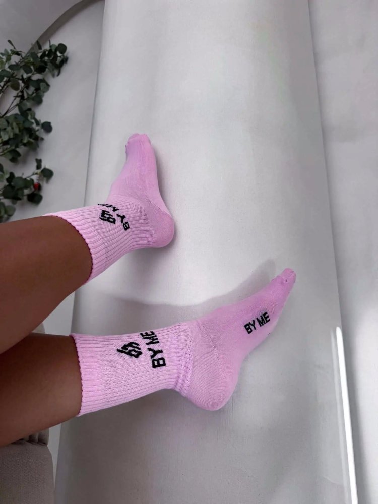 Skarpetki BYME, róż/czarne...