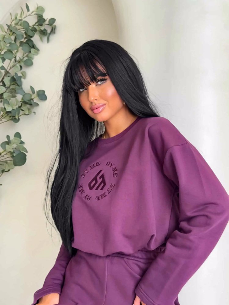 Komplet dresowy LOUIS, śliwka