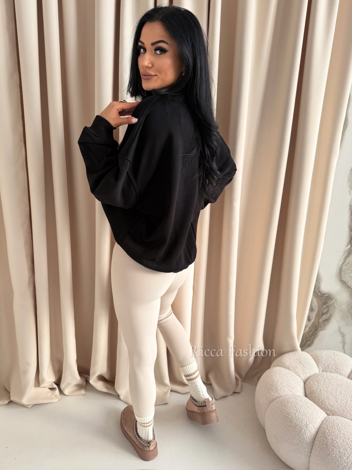 Bluza bawełniana ICONE, black